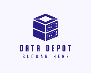 Server Data Technology logo design