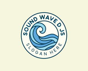 Waves Coastal Resort logo design