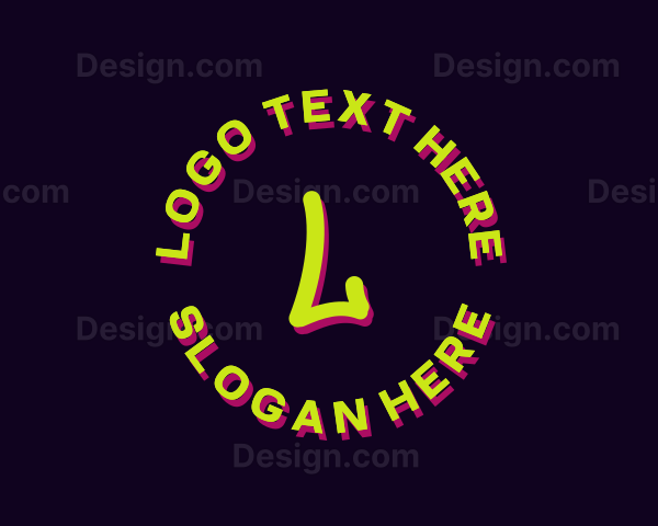 Neon Urban Pop Art Logo