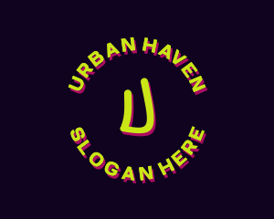 Neon Urban Pop Art  logo design