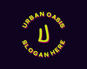 Neon Urban Pop Art  logo design