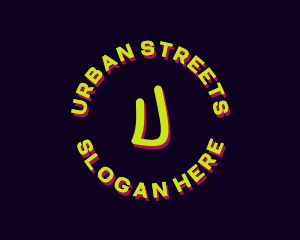 Neon Urban Pop Art  logo design