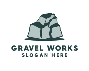 Green Boulder Stone logo design