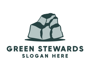 Green Boulder Stone logo design