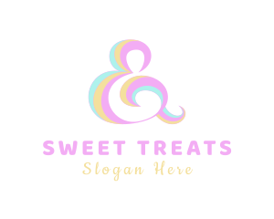 Candy Ampersand Lettering logo