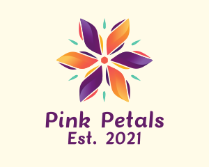 Multicolor Flower Spa  logo design