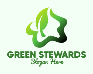 Green Herbal Star logo design