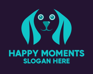 Happy Dog Face logo design