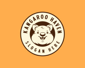 Cute Quokka Marsupial logo