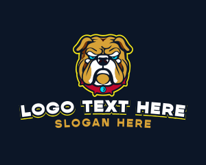 Dog Gamer Bulldog logo