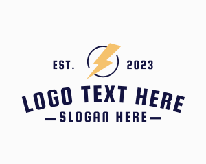 Lightning Bolt Wordmark logo