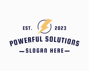 Lightning Bolt Wordmark logo design