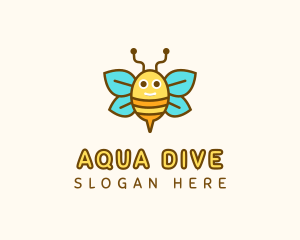 Cute Bee Nursery logo design