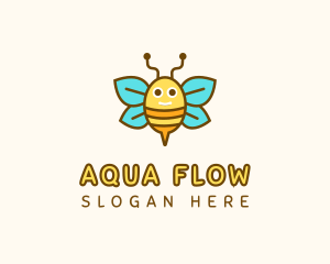 Cute Bee Nursery logo design