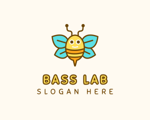 Cute Bee Nursery logo design