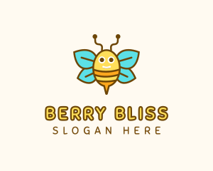 Cute Bee Nursery logo design