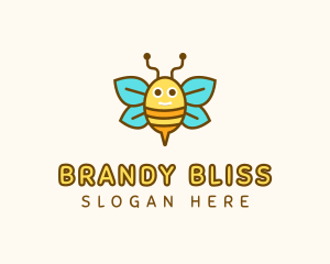 Cute Bee Nursery logo design