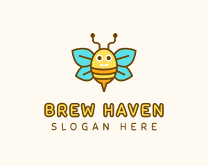 Cute Bee Nursery logo design