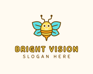 Cute Bee Nursery logo design