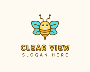 Cute Bee Nursery logo design