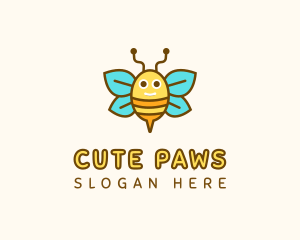 Cute Bee Nursery logo design