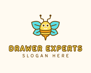 Cute Bee Nursery logo design