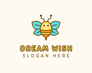 Cute Bee Nursery logo design