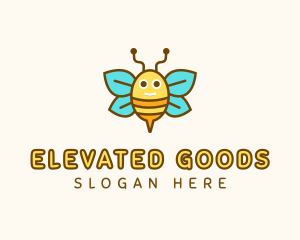 Cute Bee Nursery logo design