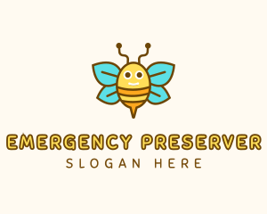 Cute Bee Nursery logo design