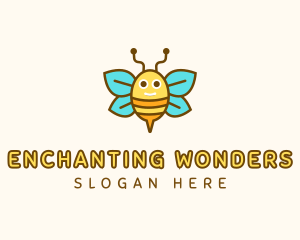 Cute Bee Nursery logo design