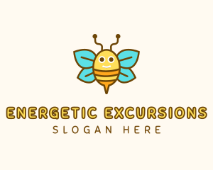 Cute Bee Nursery logo design