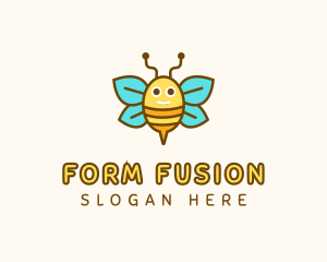 Cute Bee Nursery logo design