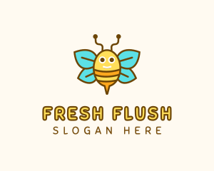 Cute Bee Nursery logo design