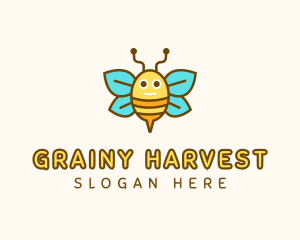 Cute Bee Nursery logo design