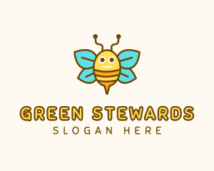 Cute Bee Nursery logo design