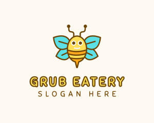 Cute Bee Nursery logo design