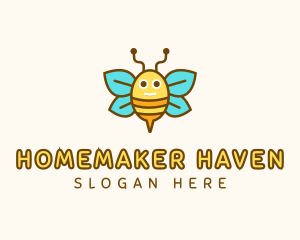 Cute Bee Nursery logo design