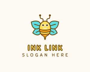 Cute Bee Nursery logo design