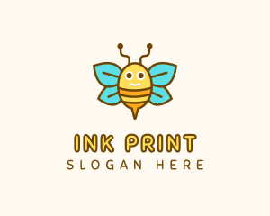 Cute Bee Nursery logo design