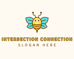 Cute Bee Nursery logo design