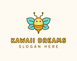 Cute Bee Nursery logo design