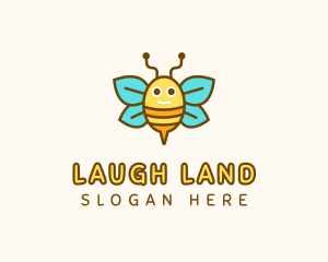 Cute Bee Nursery logo design