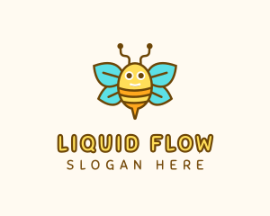 Cute Bee Nursery logo design