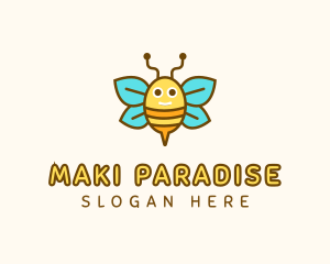 Cute Bee Nursery logo design