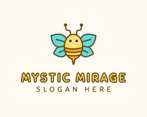 Cute Bee Nursery logo design