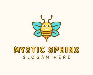 Cute Bee Nursery logo design