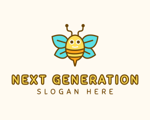 Cute Bee Nursery logo design