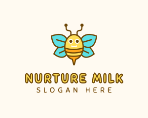 Cute Bee Nursery logo design