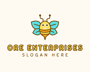 Cute Bee Nursery logo design