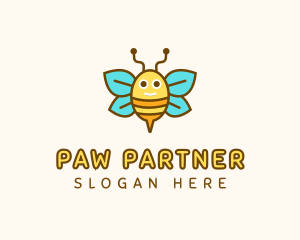 Cute Bee Nursery logo design